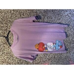 BT21 BTS Character Graphic Tee – Size M – Pink/Purple Kawaii T-Shirt